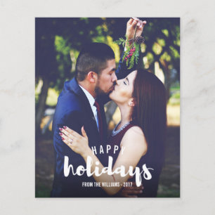 Tarjeta navideña fotográfica de Budget Happy Holid