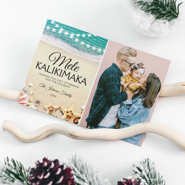 Tarjeta navideña fotográfica de los Navidades Mele (Subido por el creador)