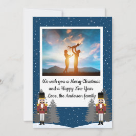 Tarjeta navideña fotográfica de Navidades clásicos