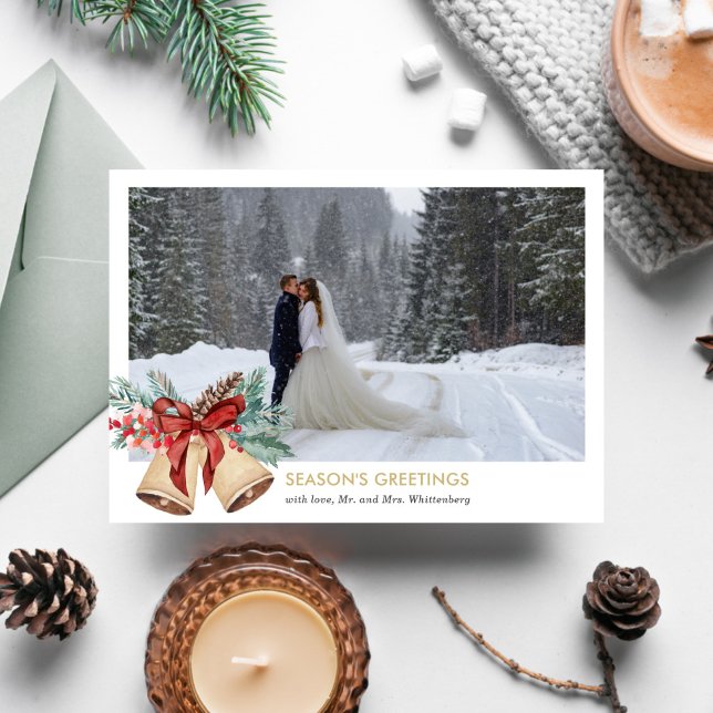 Tarjeta navideña fotográfica de vacaciones (Subido por el creador)