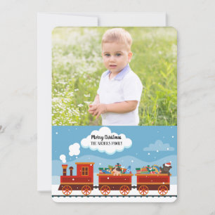 Tarjeta navideña fotográfica Express Navidades