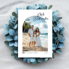Tarjeta navideña fotográfica Mele Kalikimaka minim