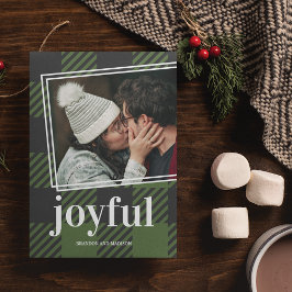 Tarjeta navideña fotográfica para Navidades alegre