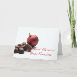 Tarjeta navideña Great Grandma Merry