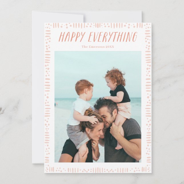 Tarjeta navideña Happy Everything (Anverso)
