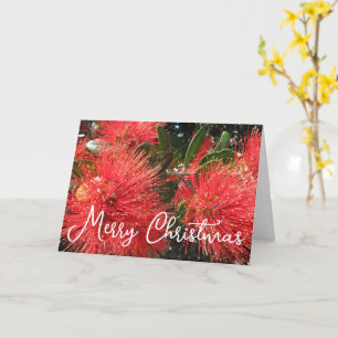 TARJETA NAVIDEÑA KIWI POHUTAKAWA PERSONALIZABLE