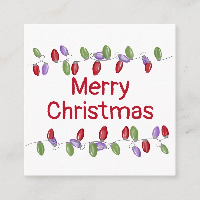 Tarjeta navideña luminosa Vintage (Anverso)