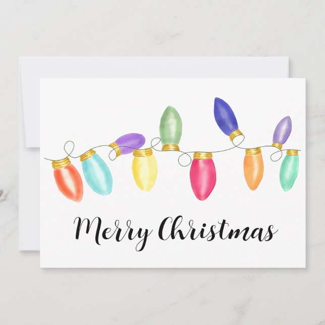 Tarjeta navideña luminosa Vintage (Anverso)