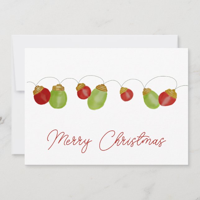 Tarjeta navideña luminosa Vintage (Anverso)