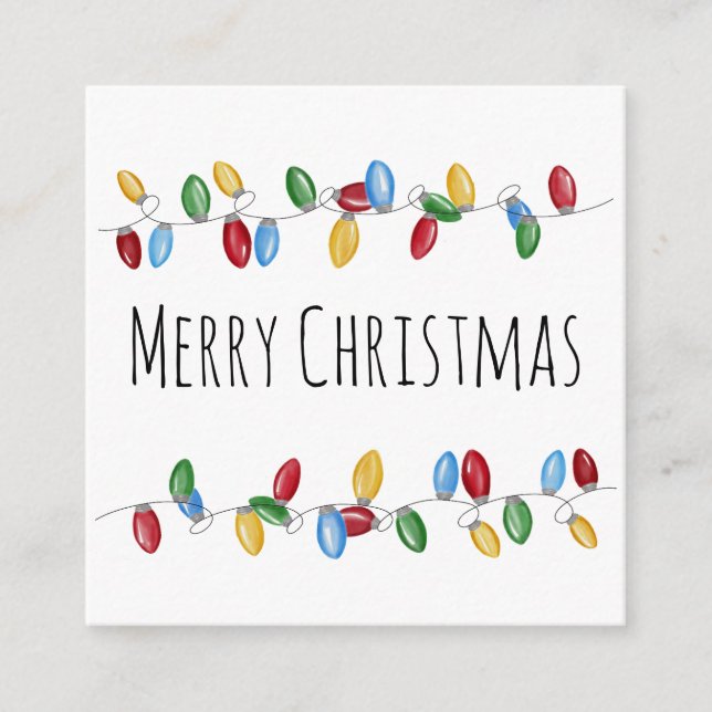 Tarjeta navideña luminosa Vintage (Anverso)