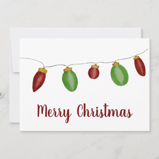 Tarjeta navideña luminosa Vintage (Anverso)