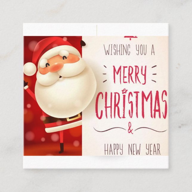 Tarjeta navideña Merry (Anverso)