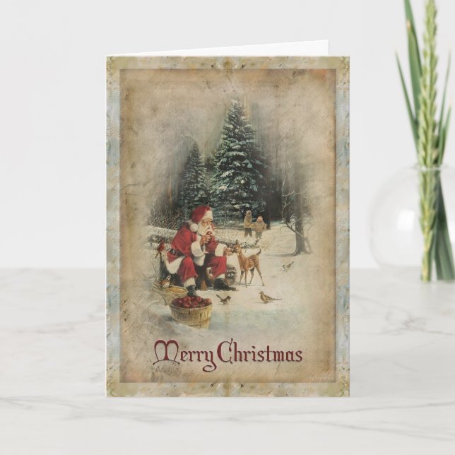 Tarjeta navideña Merry (Anverso)