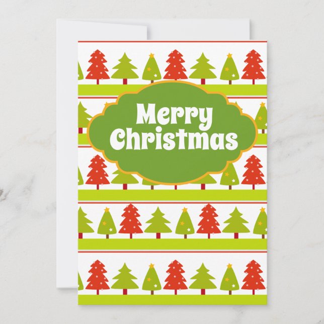 Tarjeta navideña Merry (Anverso)