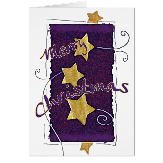 Tarjeta navideña Merry (Frente)