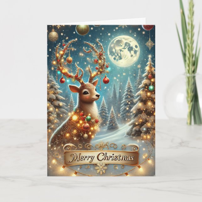 Tarjeta navideña Merry (Anverso)