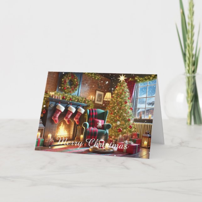 Tarjeta navideña Merry (Anverso)