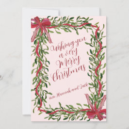 Tarjeta navideña Merry