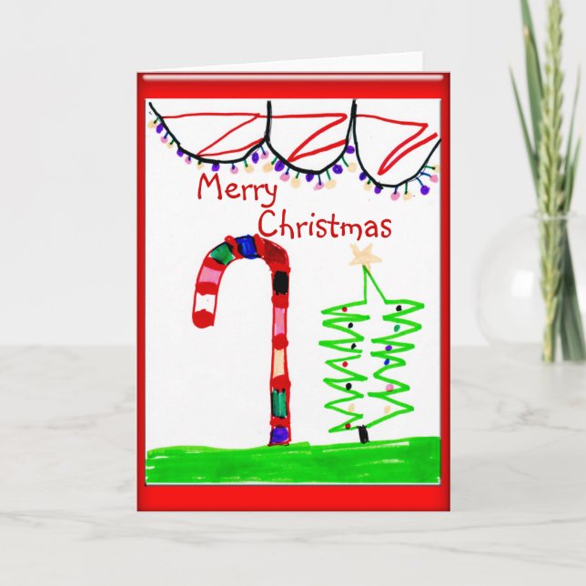 Tarjeta navideña Merry (Anverso)