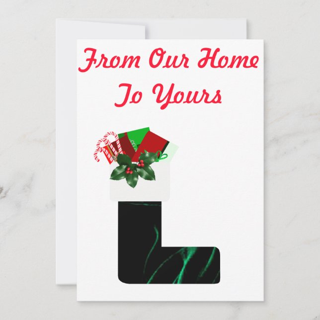 Tarjeta navideña Merry (Anverso)