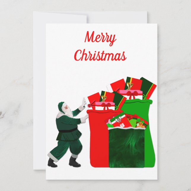 Tarjeta navideña Merry (Anverso)