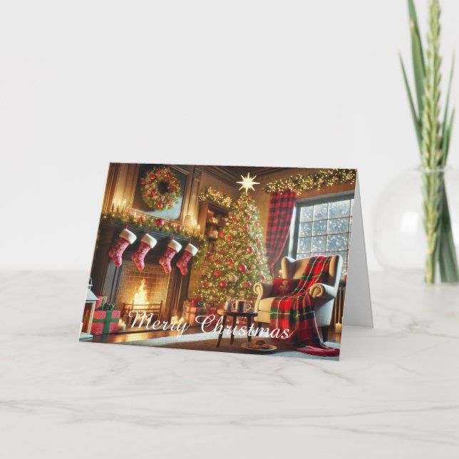 Tarjeta navideña Merry (Anverso)