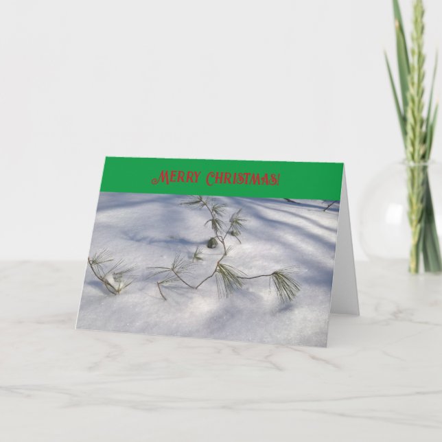 Tarjeta navideña Merry (Anverso)