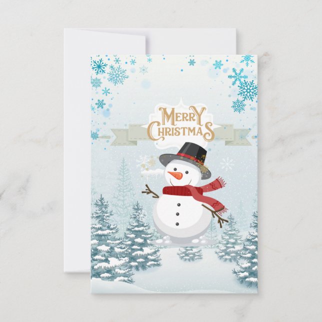 Tarjeta navideña Merry (Anverso)