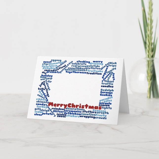 Tarjeta navideña Merry (Anverso)