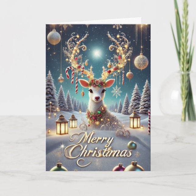 Tarjeta navideña Merry (Anverso)