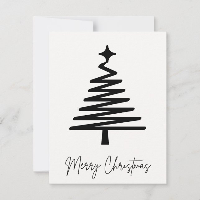 Tarjeta navideña Merry (Anverso)