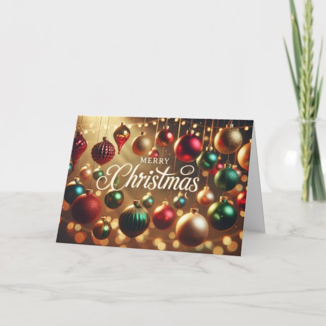 Tarjeta navideña Merry (Anverso)