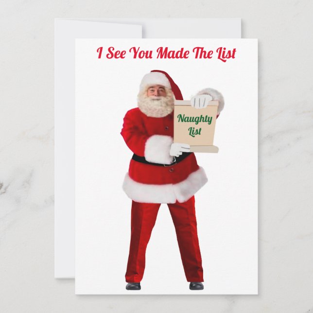 Tarjeta navideña Merry (Anverso)