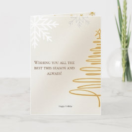 Tarjeta navideña minimalista