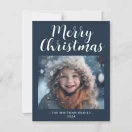 Tarjeta navideña moderna para festividades navideñ