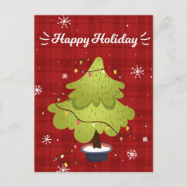 Tarjeta navideña navideña feliz