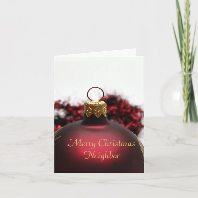 Tarjeta navideña Neighbourne (Anverso)
