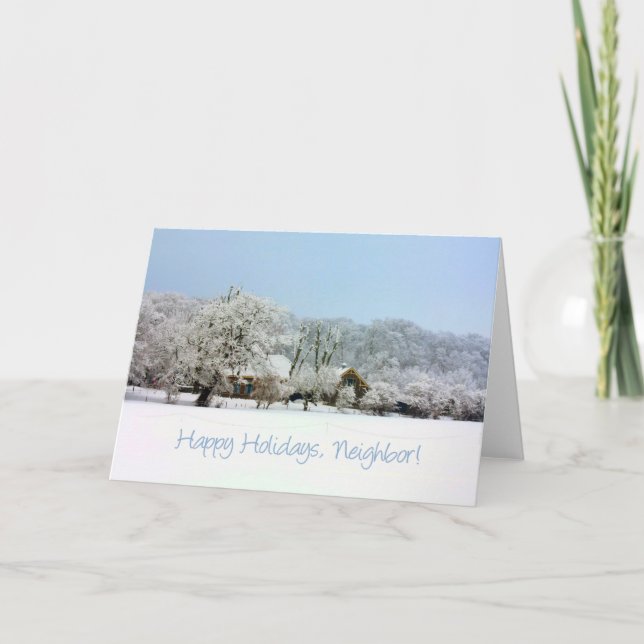 Tarjeta navideña Neighbourne (Anverso)