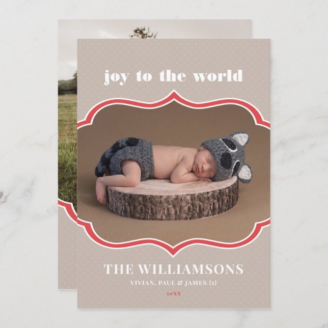 Tarjeta navideña para Navidades con formato (Anverso / Reverso)