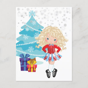 Tarjeta navideña para Navidades de invierno de bai