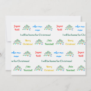 Tarjeta navideña personalizada "Feliz Navidad"