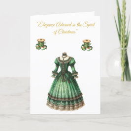 Tarjeta navideña plegada-Esplendor navideño victor