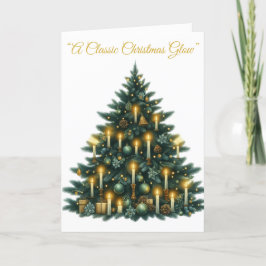 Tarjeta navideña plegada-Esplendor navideño victor