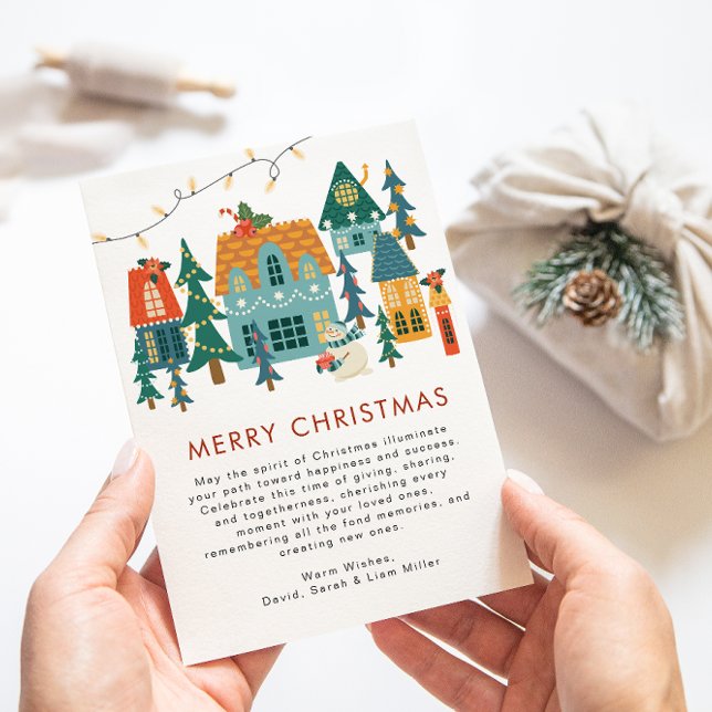 Tarjeta Navideña Retro Feliz Navidad (Subido por el creador)