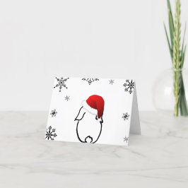 Tarjeta navideña Santa Bunny
