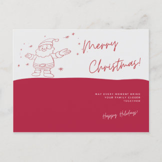 Tarjeta navideña Santa Merry