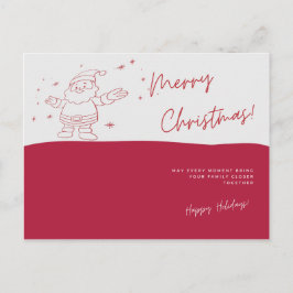 Tarjeta navideña Santa Merry