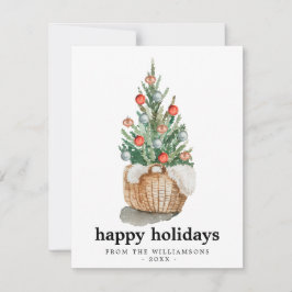 Tarjeta navideña tradicional