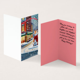 Tarjeta navideña Urban Fox