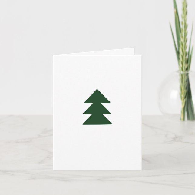 Tarjeta navideña (verde oscuro) (Anverso)